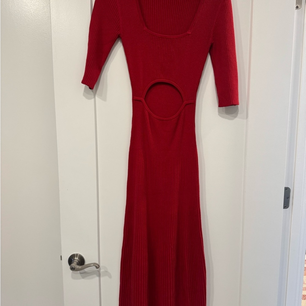 Favorite Daughter Red Long Sleeve Dress